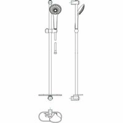 Душевой гарнитур GROHE Euphoria 110 Massage с мыльницей, 3 режима струи, душевая штанга 900 мм, 16.6 л/мин, хром (27226001) Душевой гарнитур GROHE Euphoria 110 Massage с мыльницей, 3 режима струи, душевая штанга 900 мм, 16.6 л/мин, хром (27226001)