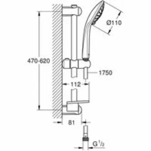Душевой гарнитур GROHE Euphoria 110 Massage с мыльницей, 3 режима струи, душевая штанга 600 мм, 16,6 л/мин, хром (27231001) Душевой гарнитур GROHE Euphoria 110 Massage с мыльницей, 3 режима струи, душевая штанга 600 мм, 16,6 л/мин, хром (27231001)