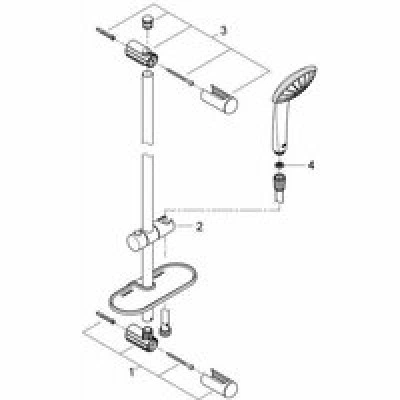 Душевой гарнитур GROHE Euphoria 110 Mono с мыльницей, 1 режим струи, душевая штанга 600 мм, 21,7 л/мин, хром (27266001) Душевой гарнитур GROHE Euphoria 110 Mono с мыльницей, 1 режим струи, душевая штанга 600 мм, 21,7 л/мин, хром (27266001)