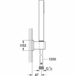 Душевой набор GROHE Euphoria Cube, 1 режим, 1250 мм, 9,5 л/мин, хром (27703000) Душевой набор GROHE Euphoria Cube, 1 режим, 1250 мм, 9,5 л/мин, хром (27703000)