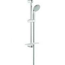 Душевой гарнитур GROHE Tempesta 100 с мыльницей, 2 режима струи, душевая штанга 600 мм, 5,7 л/мин, хром/серый (27926000)