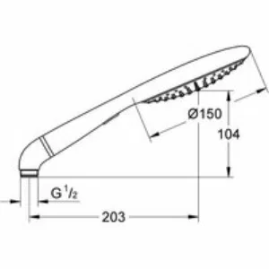 Ручной душ GROHE Rainshower Solo, 2 режима, хром (27272000) Ручной душ GROHE Rainshower Solo, 2 режима, хром (27272000)