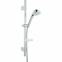 Душевой гарнитур GROHE Relexa Ultra 100 с мыльницей, 3 режима струи, душевая штанга 600 мм, 5 л/мин, хром (27132000)