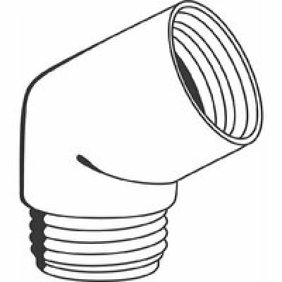 Угловой переходник для подключения душевого шланга 1/2″ x 1/2″ GROHE Sena, хром (28389000) Угловой переходник для подключения душевого шланга 1/2″ x 1/2″ GROHE Sena, хром (28389000)