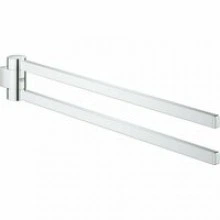 Держатель для полотенца GROHE Selection 400 мм, двойной, поворотный, хром (41063000)