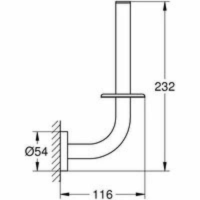 Держатель запасного рулона бумаги GROHE Essentials, теплый закат глянец (40385DA1) Держатель запасного рулона бумаги GROHE Essentials, теплый закат глянец (40385DA1)