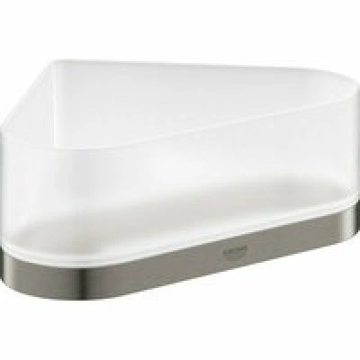 Полочка для душа GROHE Selection, угловая с держателем, темный графит матовый (41038AL0) Полочка для душа GROHE Selection, угловая с держателем, темный графит матовый (41038AL0)
