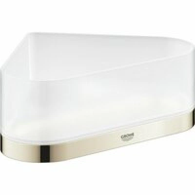Полочка для душа GROHE Selection, угловая с держателем, никель глянец (41038BE0)