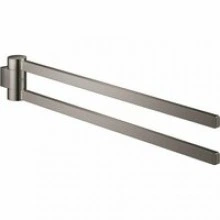 Держатель для полотенца GROHE Selection 400 мм, двойной, поворотный, темный графит глянец (41063A00)