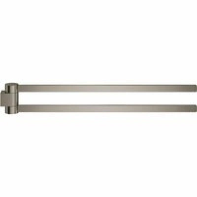 Держатель для полотенца GROHE Selection 400 мм, двойной, поворотный, темный графит матовый (41063AL0) Держатель для полотенца GROHE Selection 400 мм, двойной, поворотный, темный графит матовый (41063AL0)