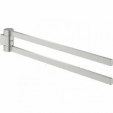 Держатель для полотенца GROHE Selection 400 мм, двойной, поворотный, суперсталь (41063DC0)