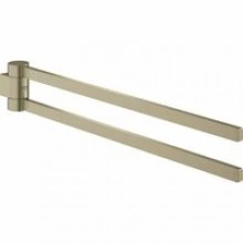 Держатель для полотенца GROHE Selection 400 мм, двойной, поворотный, никель матовый (41063EN0)