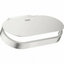 Держатель для туалетной бумаги GROHE Selection, с крышкой, суперсталь (41069DC0)