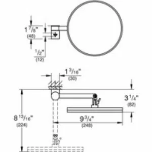 Косметическое зеркало GROHE Selection, холодный рассвет матовый (41077GN0) Косметическое зеркало GROHE Selection, холодный рассвет матовый (41077GN0)