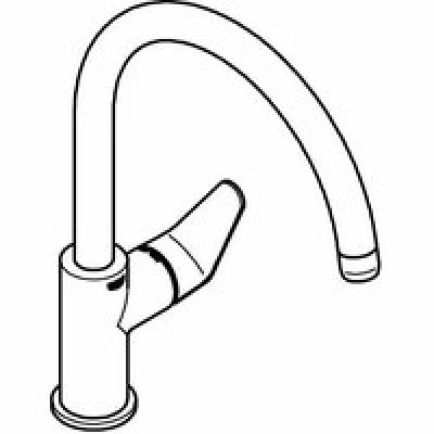 Смеситель для кухни GROHE BauCurve, хром (31231001) Смеситель для кухни GROHE BauCurve, хром (31231001)