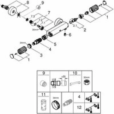 Термостат для душа GROHE Grohtherm 1000 Performance, хром (34776000) Термостат для душа GROHE Grohtherm 1000 Performance, хром (34776000)