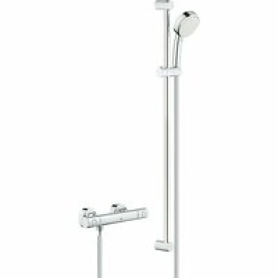 Термостат для душа GROHE Grohtherm 800 Cosmopolitan с душевым гарнитуром, хром (34769000) Термостат для душа GROHE Grohtherm 800 Cosmopolitan с душевым гарнитуром, хром (34769000)