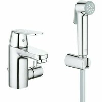 Смеситель для раковины GROHE Eurosmart Cosmopolitan с гигиеническим душем, S-size, хром (23950000) Смеситель для раковины GROHE Eurosmart Cosmopolitan с гигиеническим душем, S-size, хром (23950000)