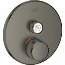Внешняя часть термостата для душа GROHE Grohtherm SmartControl на 1 потребителя, темный графит матовый (29118AL0)