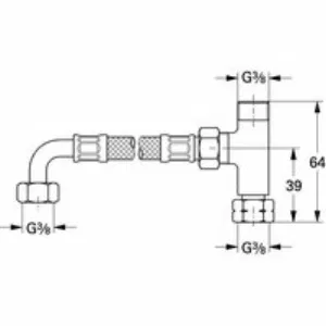 Набор подключения GROHE для универсального термостата Grohtherm Micro 3/8″, хром (47533000) Набор подключения GROHE для универсального термостата Grohtherm Micro 3/8″, хром (47533000)