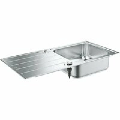 Мойка из нержавеющей стали с корзинчатым вентилем GROHE K500, 100/50 (31563SD1) Мойка из нержавеющей стали с корзинчатым вентилем GROHE K500, 100/50 (31563SD1)