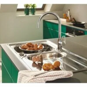 Мойка GROHE K200 60-S 96.5/50 1.5 оборачиваемая с корзинчатым вентилем, нержавеющая сталь (31564SD1) Мойка GROHE K200 60-S 96.5/50 1.5 оборачиваемая с корзинчатым вентилем, нержавеющая сталь (31564SD1)