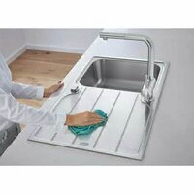 Мойка GROHE K500 45-S 86/50 1.0 оборачиваемая с корзинчатым вентилем, нержавеющая сталь (31571SD1) Мойка GROHE K500 45-S 86/50 1.0 оборачиваемая с корзинчатым вентилем, нержавеющая сталь (31571SD1)