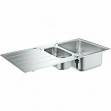 Мойка GROHE K500 с корзинчатым вентилем, нержавеющая сталь (31572SD1)