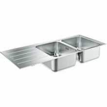 Мойка GROHE K500 с корзинчатым вентилем, нержавеющая сталь (31588SD1)