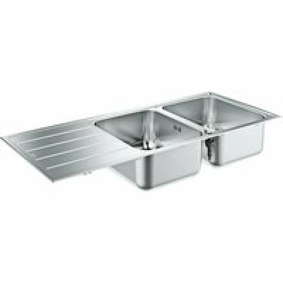 Мойка GROHE K500 с корзинчатым вентилем, нержавеющая сталь (31588SD1)