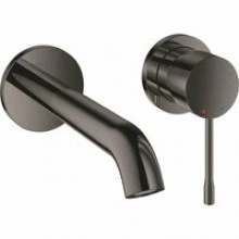Внешняя часть смесителя для раковины GROHE Essence на 2 отверстия, M-Size, темный графит (19408A01)