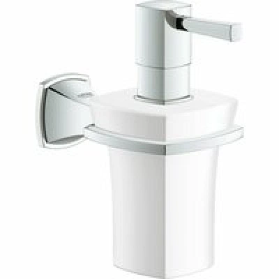 Дозатор жидкого мыла GROHE Grandera керамический, с держателем, хром (40627000) Дозатор жидкого мыла GROHE Grandera керамический, с держателем, хром (40627000)
