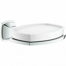 Мыльница керамическая GROHE Grandera с держателем, хром (40628000)