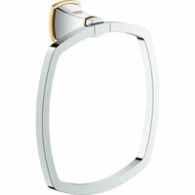 Кольцо для полотенца GROHE Grandera, хром/золото (40630IG0) Кольцо для полотенца GROHE Grandera, хром/золото (40630IG0)