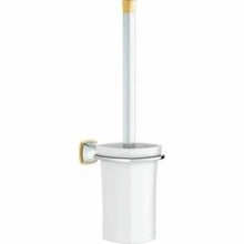 Туалетный ёршик GROHE Grandera с держателем, хром/золото (40632IG0)