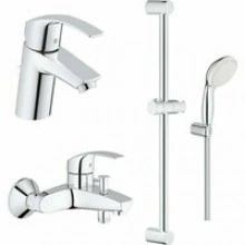 Готовый комплект для ванной комнаты GROHE Eurosmart, хром (NB0058)