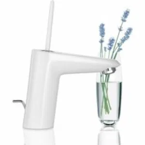 Смеситель для раковины GROHE Eurodisc Joy с донным клапаном, S-size, белая луна (23425LS0) Смеситель для раковины GROHE Eurodisc Joy с донным клапаном, S-size, белая луна (23425LS0)