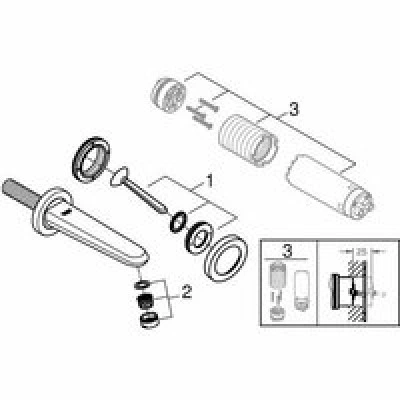 Внешняя часть смесителя для раковины GROHE Eurodisc Joy на 2 отверстия, M-Size, хром (19968000) Внешняя часть смесителя для раковины GROHE Eurodisc Joy на 2 отверстия, M-Size, хром (19968000)