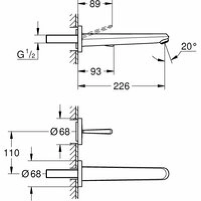 Внешняя часть смесителя для раковины GROHE Eurodisc Joy на 2 отверстия, L-Size, хром (19969000) Внешняя часть смесителя для раковины GROHE Eurodisc Joy на 2 отверстия, L-Size, хром (19969000)