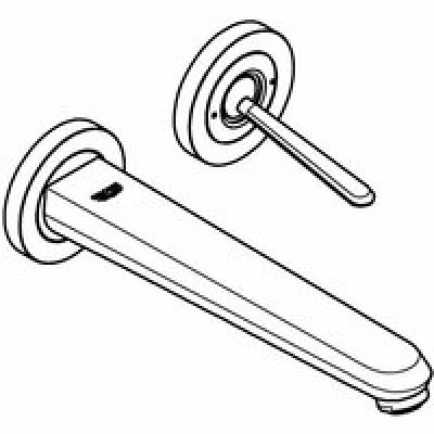Внешняя часть смесителя для раковины GROHE Eurodisc Joy на 2 отверстия, L-Size, хром (19969000) Внешняя часть смесителя для раковины GROHE Eurodisc Joy на 2 отверстия, L-Size, хром (19969000)