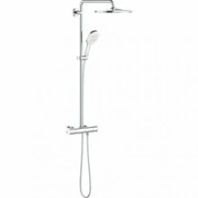Душевая система GROHE Rainshower SmartActive 310 с термостатом для душа, белая луна (26647LS0)