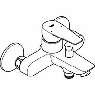 Смеситель для ванны GROHE BauEdge, хром (23604001) Смеситель для ванны GROHE BauEdge, хром (23604001)