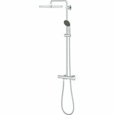 Душевая система GROHE Vitalio Start System 250 Cube с термостатом для душа, хром (26697000) Душевая система GROHE Vitalio Start System 250 Cube с термостатом для душа, хром (26697000)