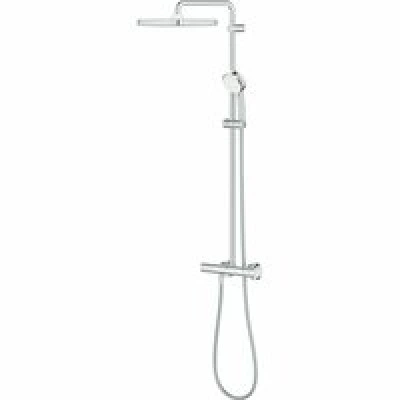 Душевая система GROHE Tempesta Cosmopolitan System 250 Cube с термостатом для душа, хром (26689000) Душевая система GROHE Tempesta Cosmopolitan System 250 Cube с термостатом для душа, хром (26689000)
