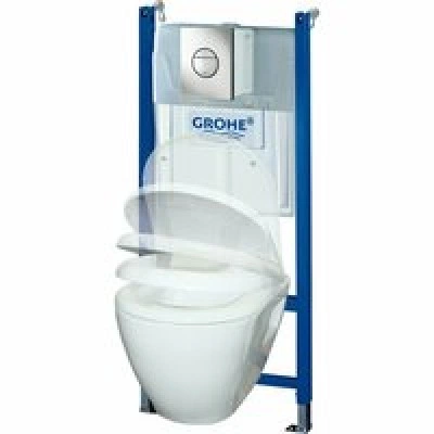 Комплект инсталляции GROHE Solido Compact, набор 4 в 1 с подвесным унитазом Lecico Serel и сиденьем (38950000) Комплект инсталляции GROHE Solido Compact, набор 4 в 1 с подвесным унитазом Lecico Serel и сиденьем (38950000)