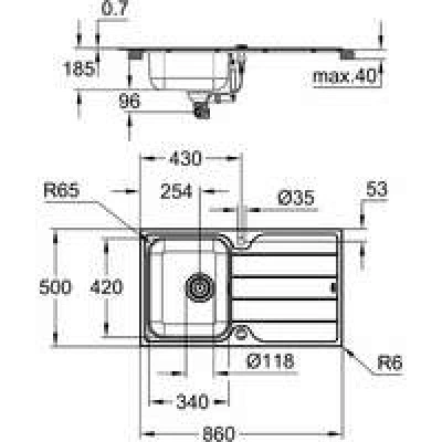 Мойка GROHE K500 45 -S 1.0 из нержавеющей стали, оборачиваемая, и смеситель для мойки GROHE Minta (31573SD1) Мойка GROHE K500 45 -S 1.0 из нержавеющей стали, оборачиваемая, и смеситель для мойки GROHE Minta (31573SD1)