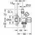 Вентиль угловой GROHE комбинированный 1/2″-3/8″ для подключения смесителей, хром (22035000) Вентиль угловой GROHE комбинированный 1/2″-3/8″ для подключения смесителей, хром (22035000)