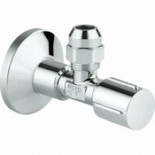 Угловой вентиль GROHE 1/2-3/8 для подключения смесителей, хром (22037000)