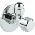 Вентиль угловой 1/2″ - 3/8″, GROHE, хром, (2201800M) Вентиль угловой 1/2″ - 3/8″, GROHE, хром, (2201800M)