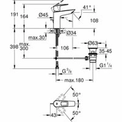 Смеситель для раковины GROHE BauLoop, M-size, хром (23762001) Смеситель для раковины GROHE BauLoop, M-size, хром (23762001)